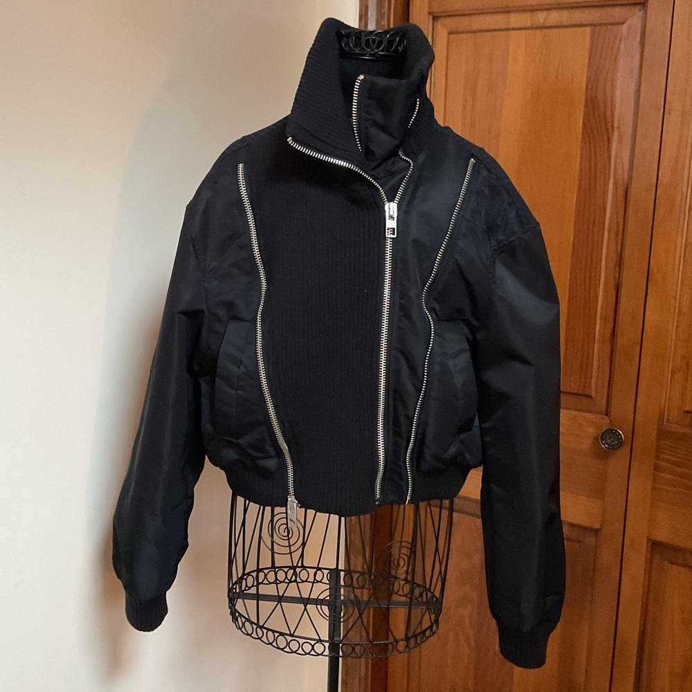 Zara zippered bomber jacket, Medium, New - Picture 2 of 10